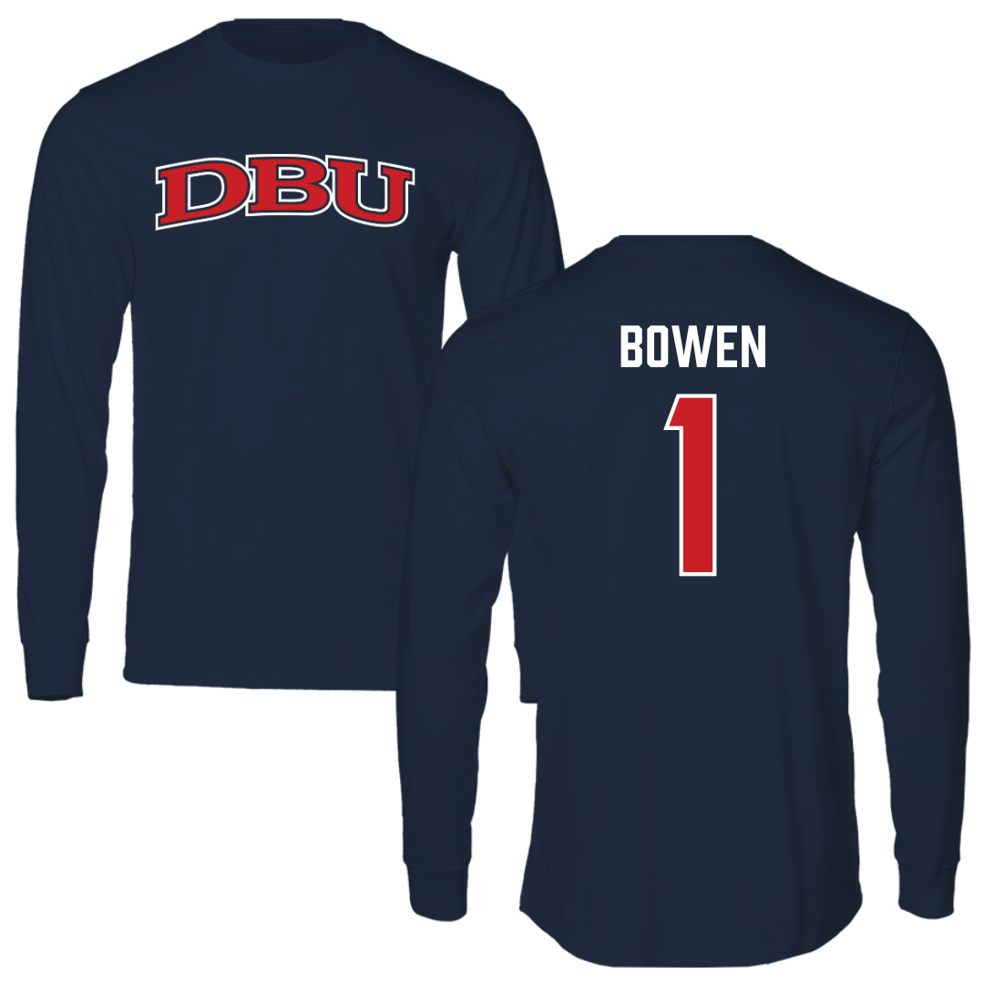 Dallas Baptist University Soccer Navy DBU Long Sleeve - #1 Breanna Bowen