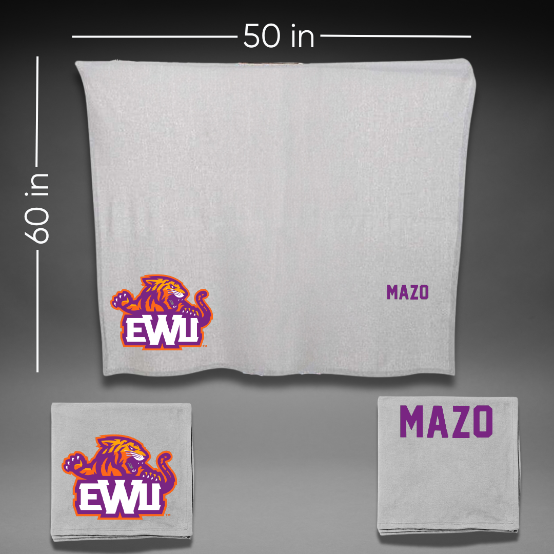 Edward Waters University Cheer Gray Blanket - JaMarion Mazo