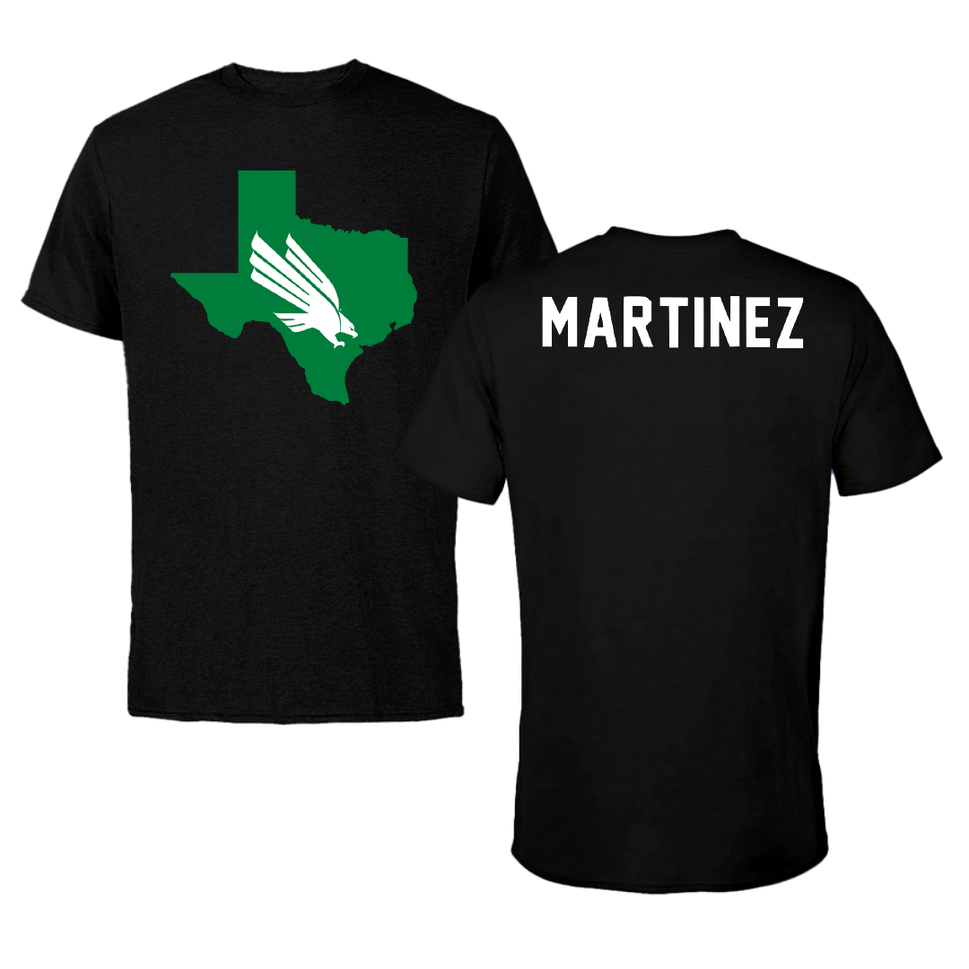 University of North Texas TF and XC Black Tee - Matthew Martinez