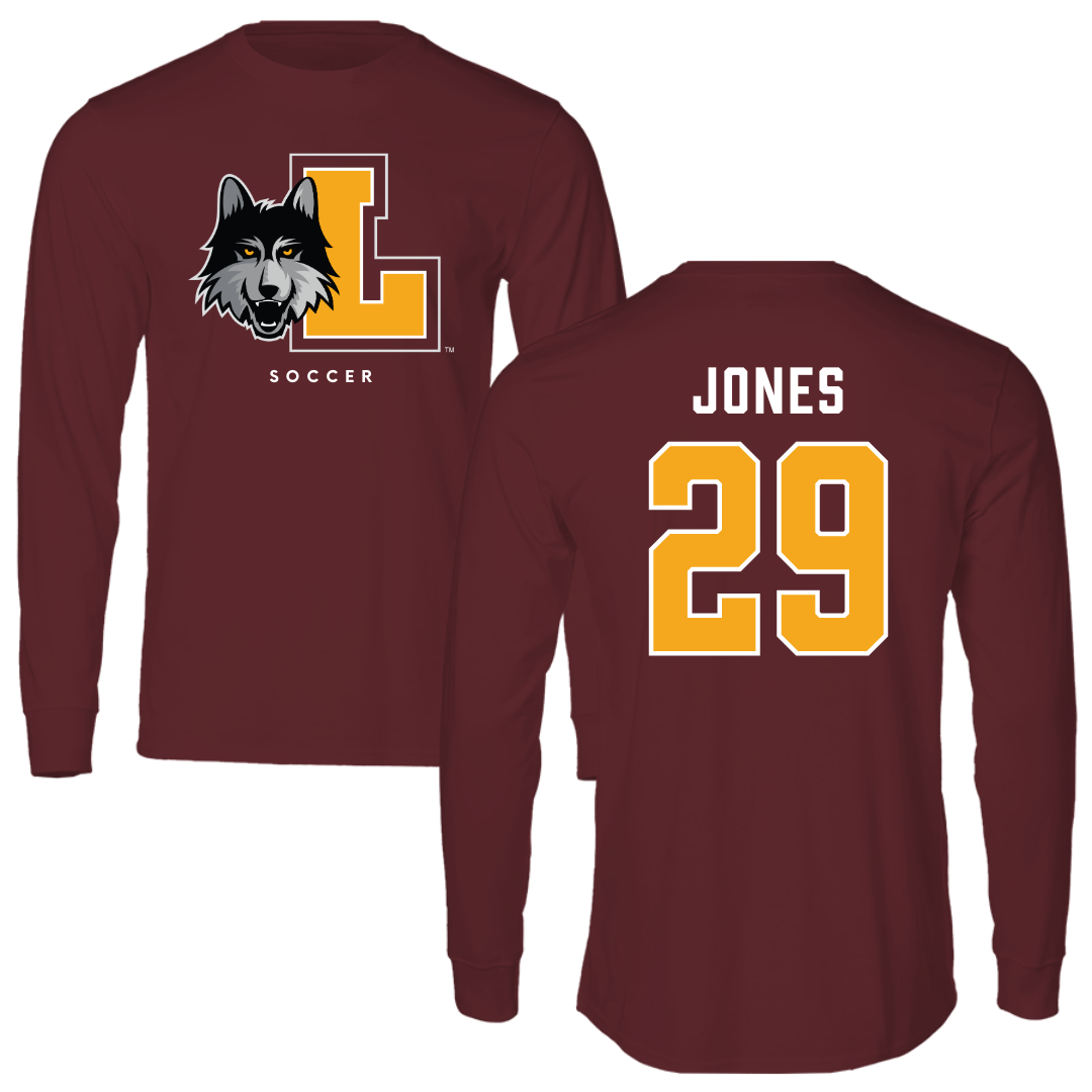 Loyola University-Chicago Soccer Maroon Mascot Performance Long Sleeve - #29 Kenedi Jones