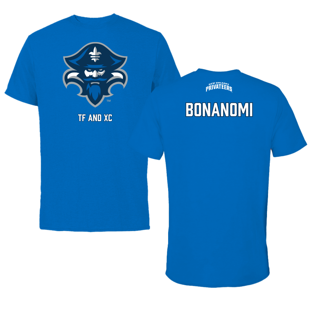 University of New Orleans TF and XC Blue Mascot Performance Tee - Irene Bonanomi