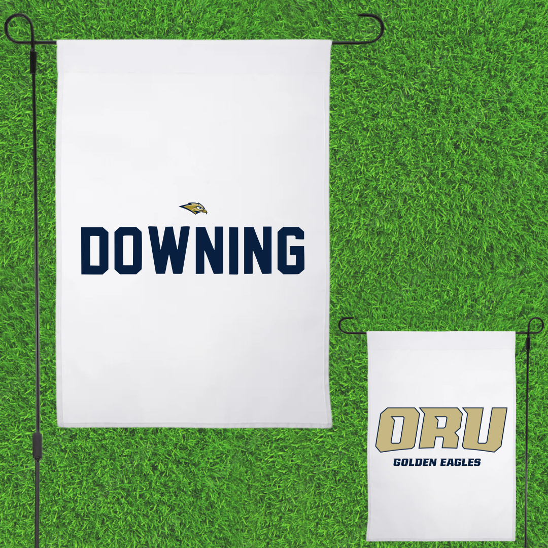 Oral Roberts University TF and XC White Garden Flag - Destiny Downing