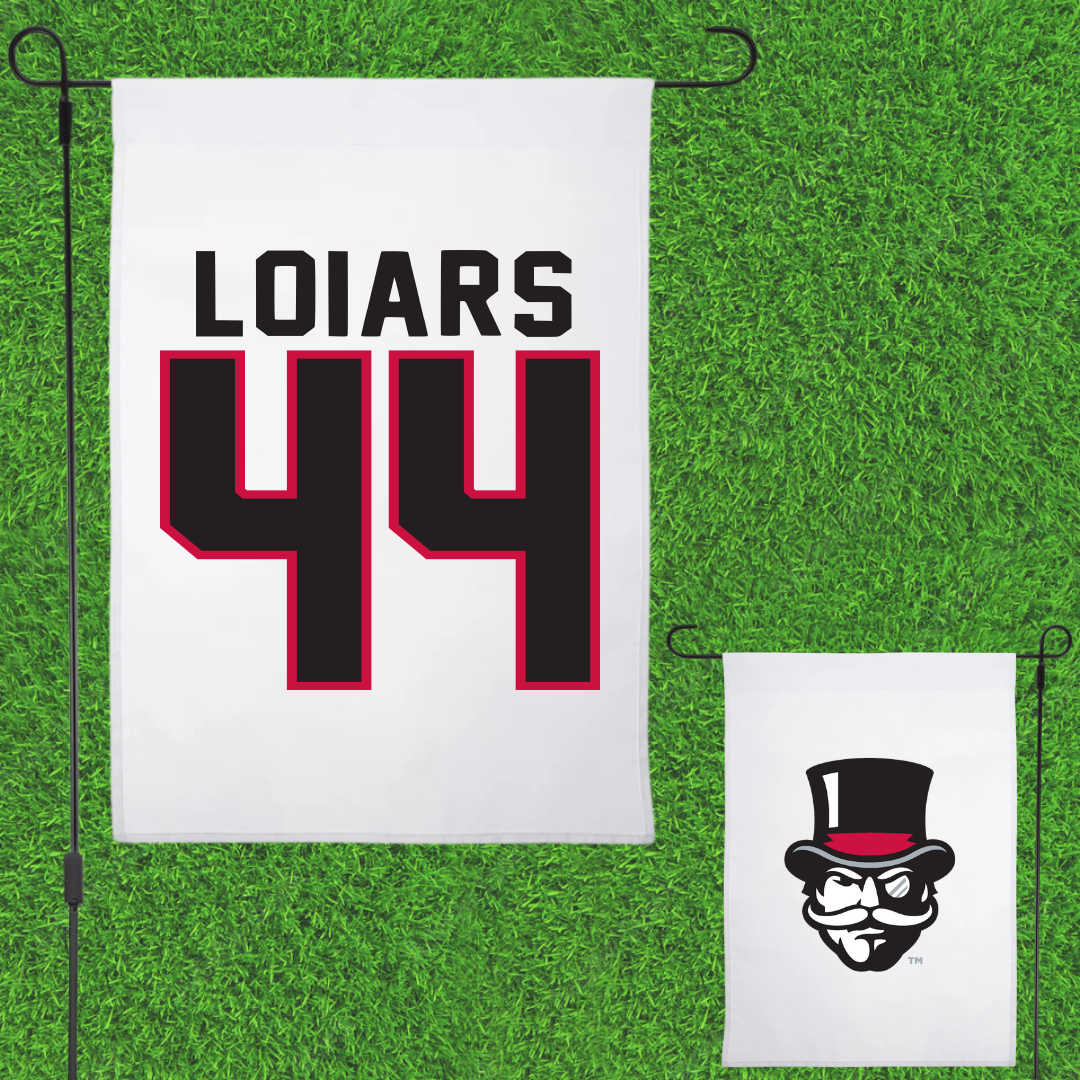 Austin Peay State University Beach Volleyball White Garden Flag - #44 Emma Loiars