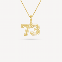 Gold Presidents Pendant and Chain - #73 Daylon Harris
