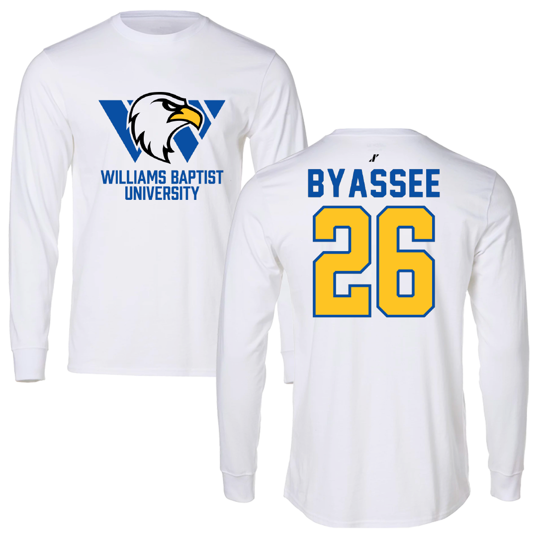 Williams Baptist University Baseball White Long Sleeve - #26 Rafe Byassee