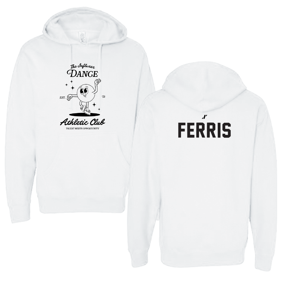 Dance White Influxer Athletic Club Hoodie - Caroline Ferris