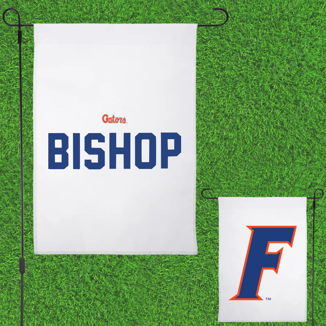 University of Florida Swimming & Diving White Garden Flag - Chloe Bishop