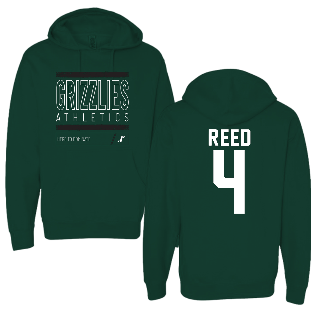 Adams State University Basketball Forest Green Dominate Hoodie - #4 Jaylin Reed