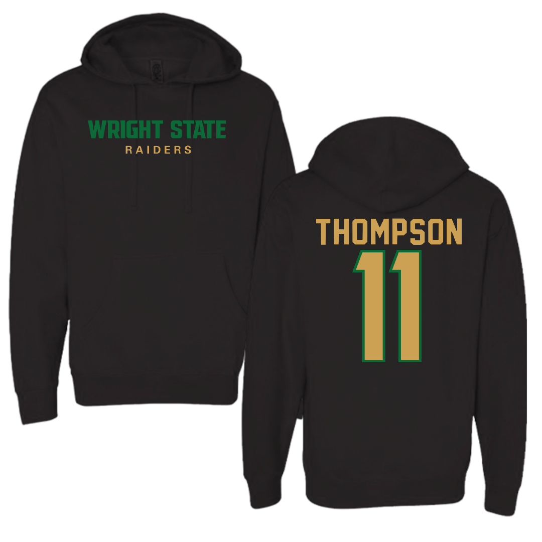 Wright State University Baseball Black Hoodie - #11 JJ Thompson