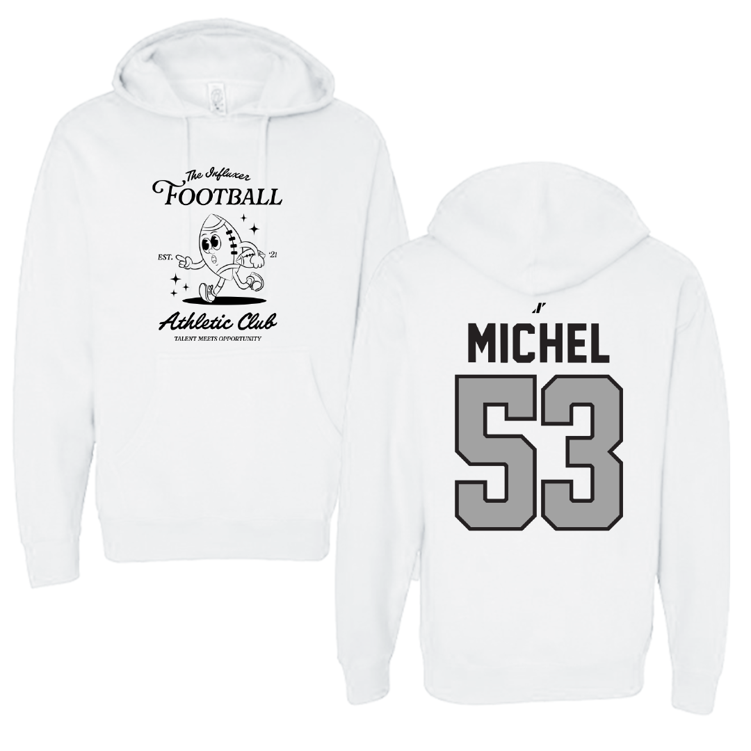 Football White Influxer Athletic Club Hoodie - #53 Daniel Michel