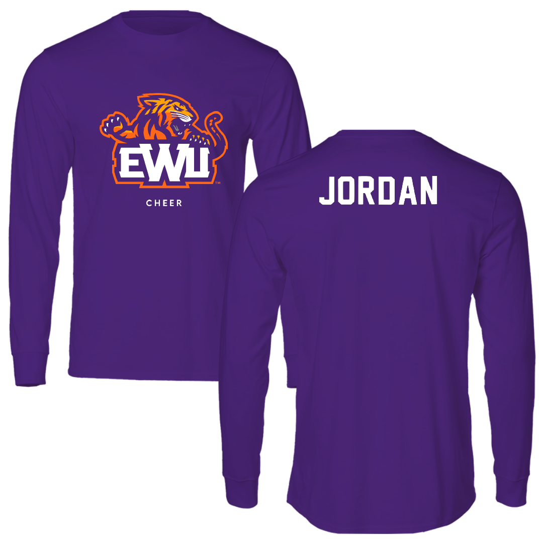 Edward Waters University Cheer Purple Long Sleeve - Cambria Jordan