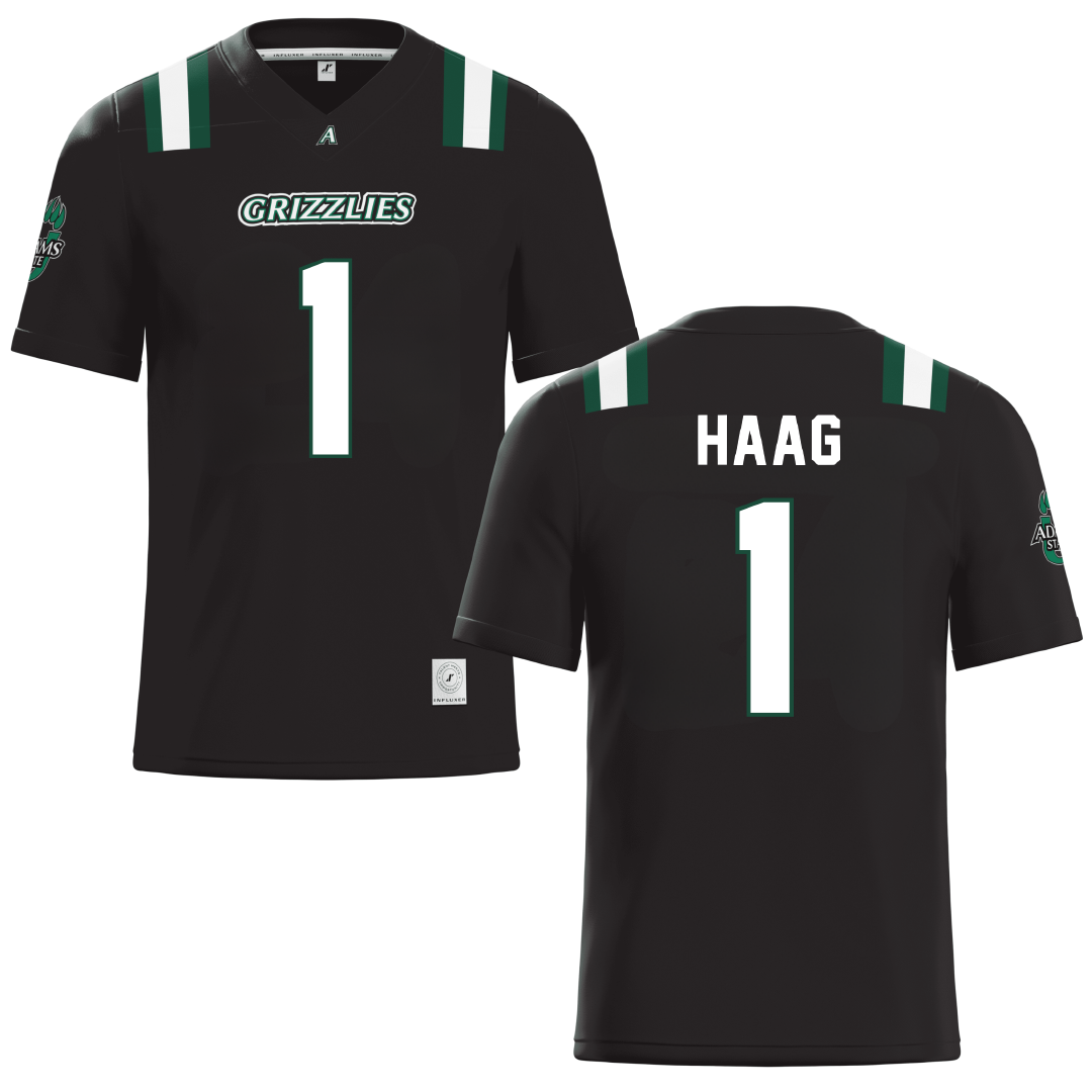 Adams State University Black Football Jersey - Katie Haag