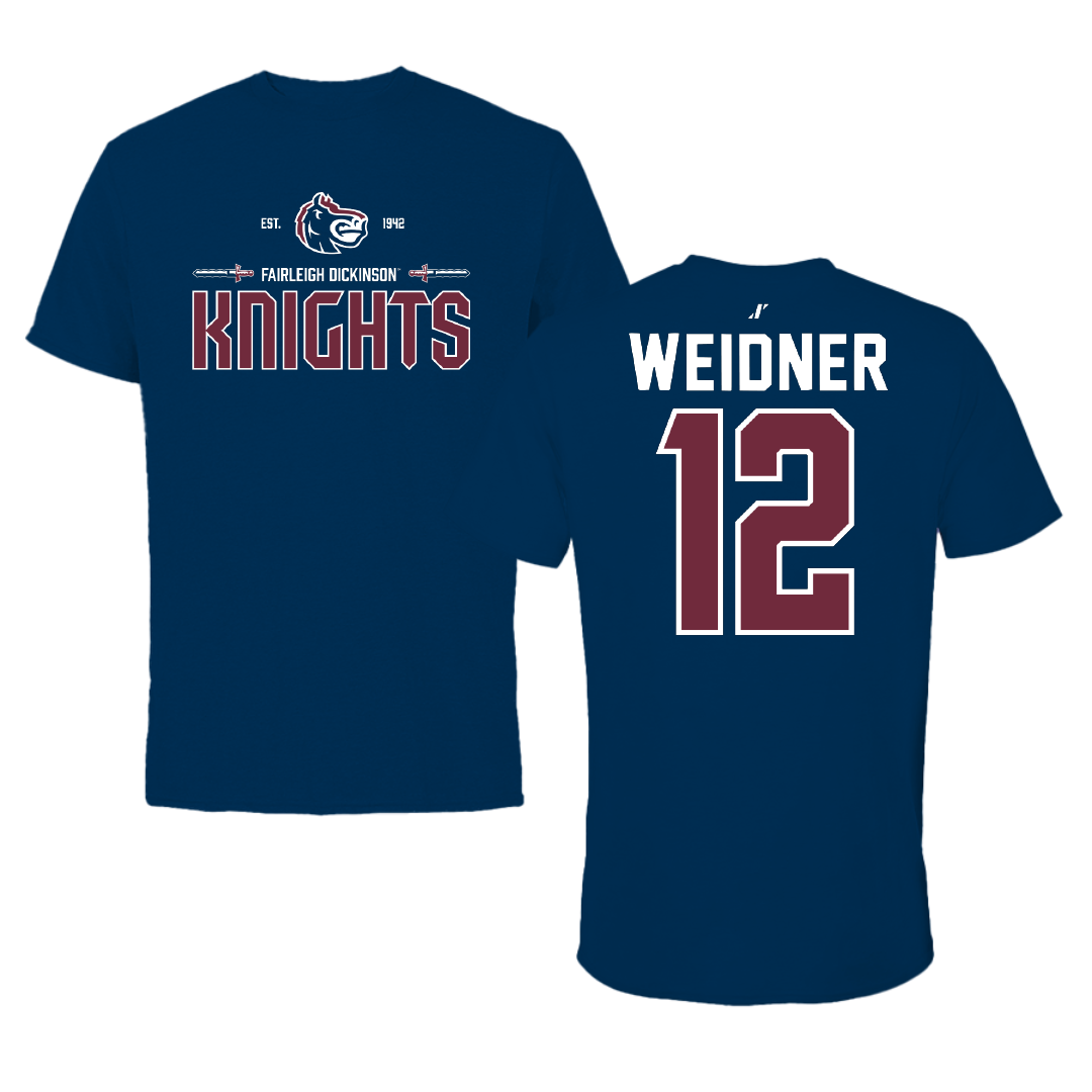 Fairleigh Dickinson University-Metropolitan Campus Lacrosse Navy General Tee - #12 Addie Weidner
