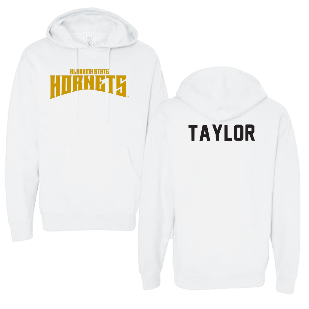 Alabama State University TF and XC White Classic Hoodie - Wilnaya Taylor