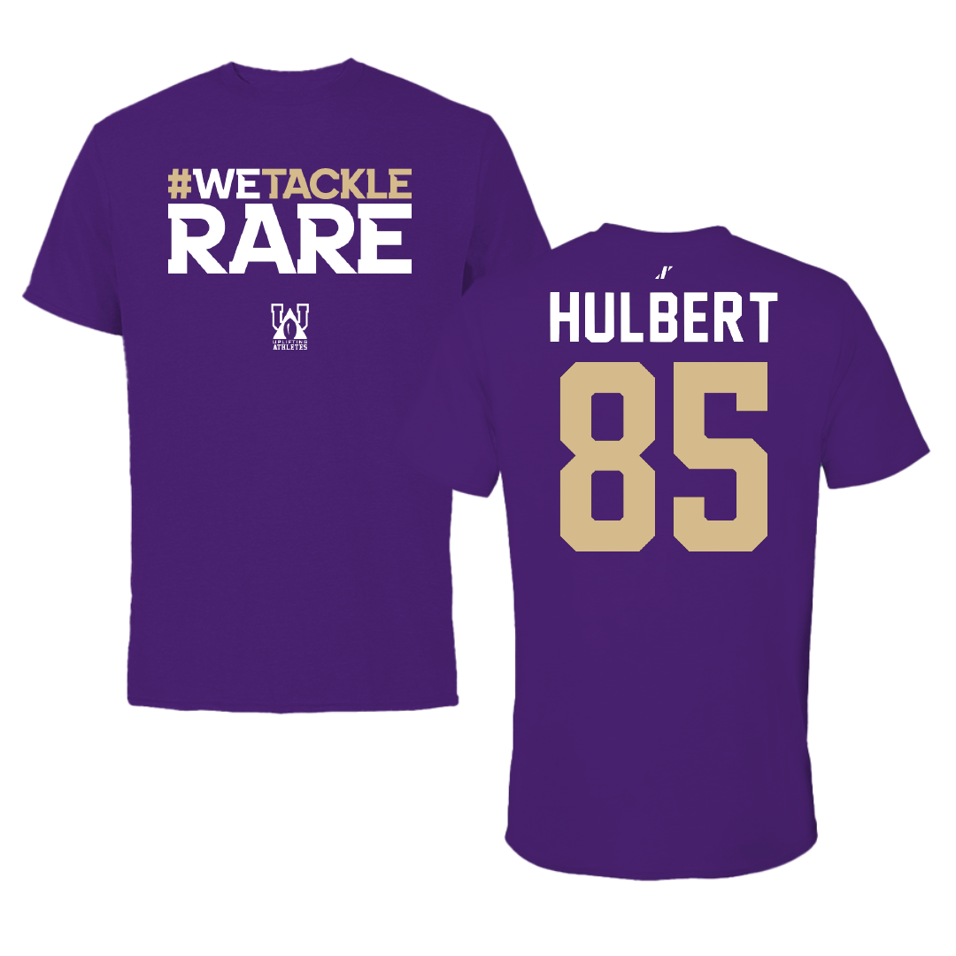 Western Carolina University Football Purple Uplifting Athletes Performance Tee - #85 David Hulbert