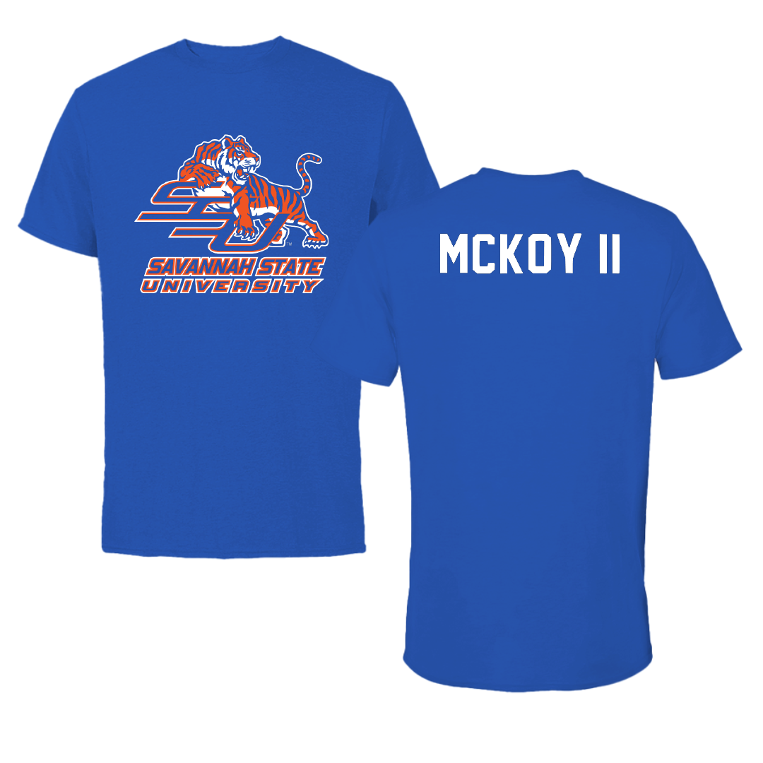 Savannah State University TF and XC Blue Performance Tee - Raymond McKoy II