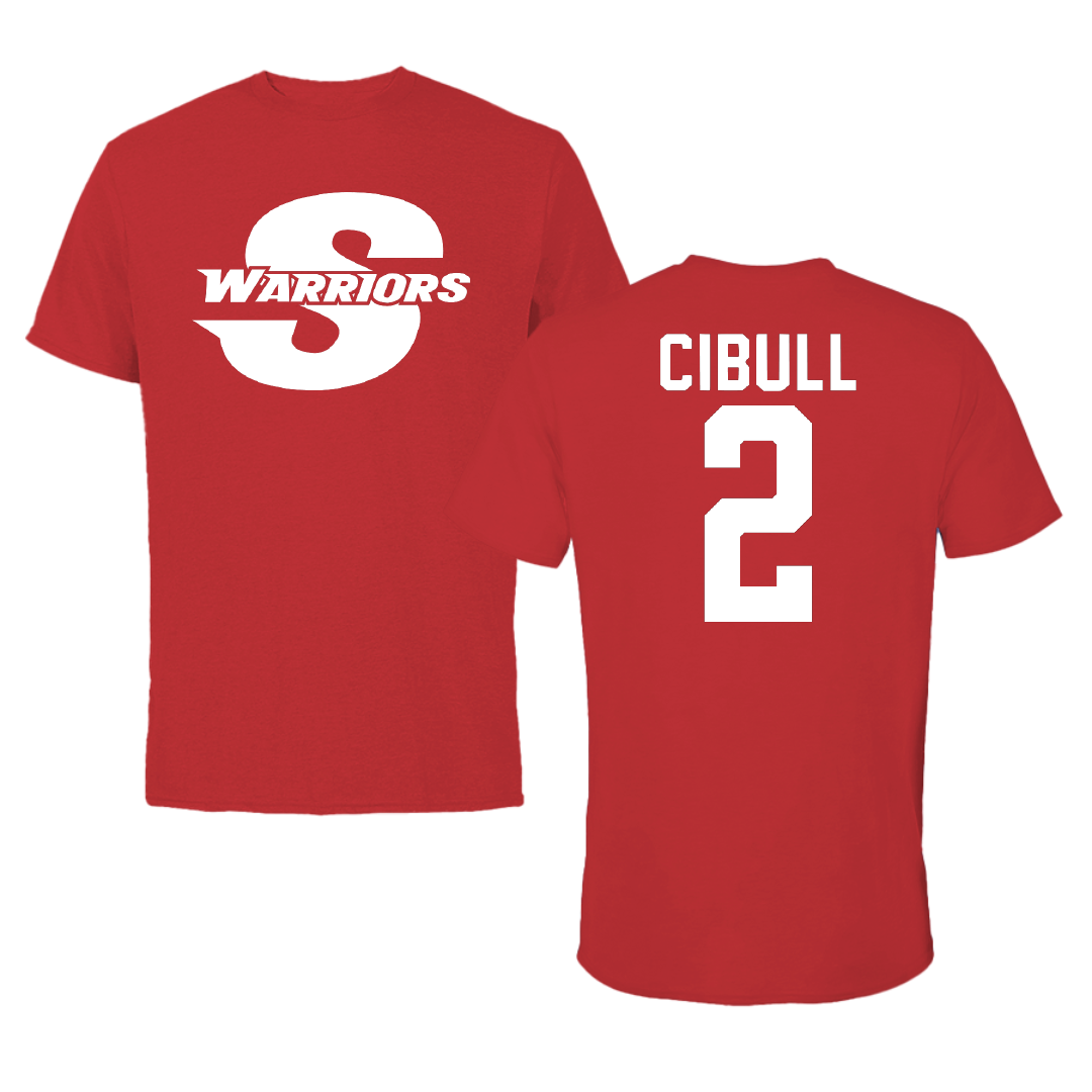 Stanislaus State Basketball Red Performance Tee - #2 Jason Cibull