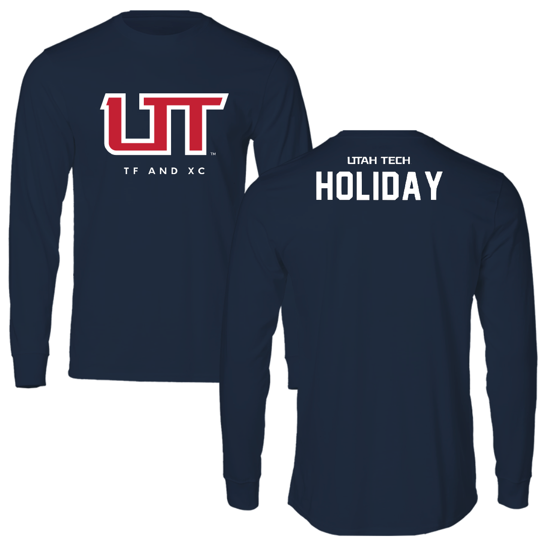 Utah Tech University TF and XC Navy Long Sleeve - Trent Holiday