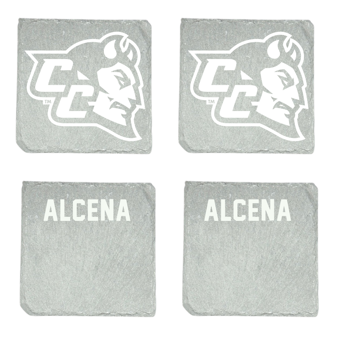 Central Connecticut State University TF and XC Stone Coaster (4 Pack)  - Jamar Alcena