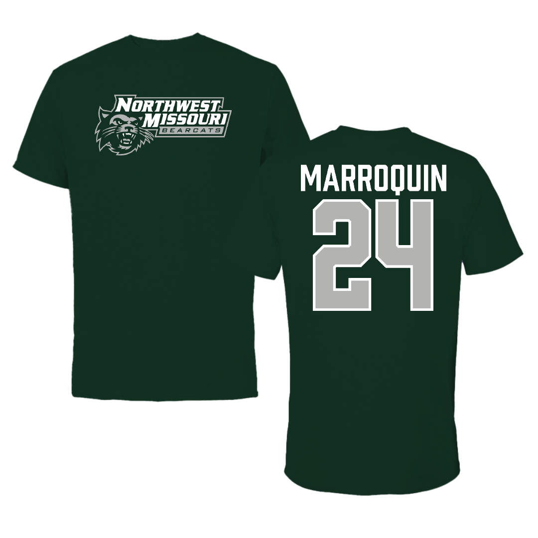 Northwest Missouri State University Football Forest Green Tee - #24 Zaden Marroquin