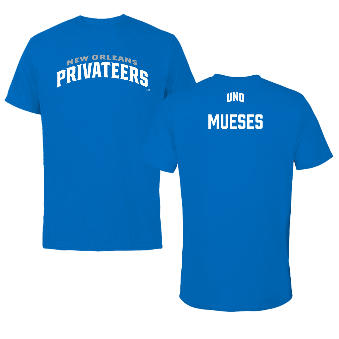 University of New Orleans Baseball Blue Jersey Tee - Marco Mueses