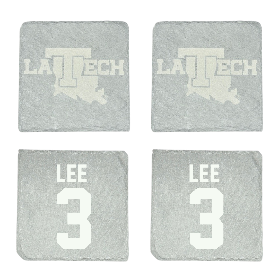 Louisiana Tech University Basketball Stone Coaster (4 Pack)  - #3 Robyn Lee