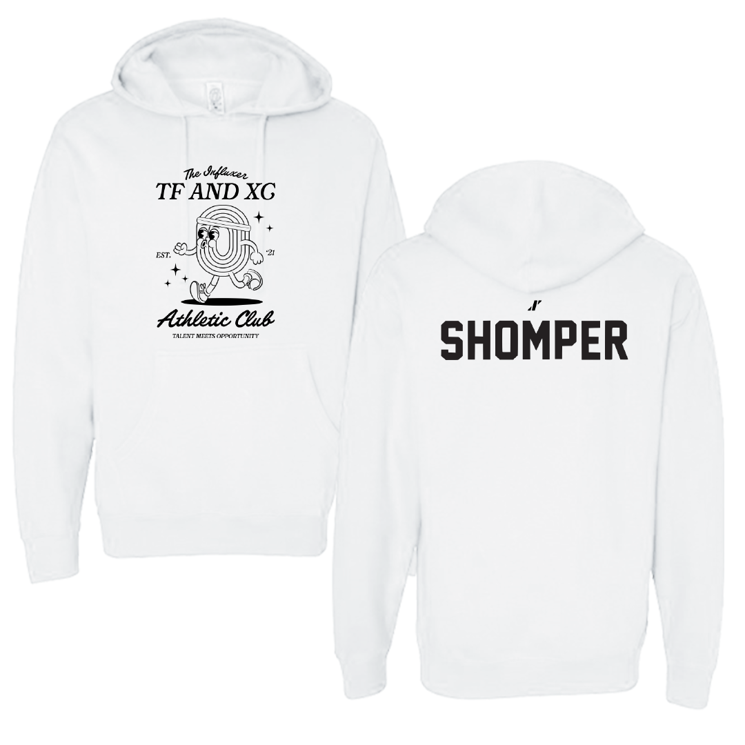 TF and XC White Influxer Athletic Club Hoodie - Wade Shomper