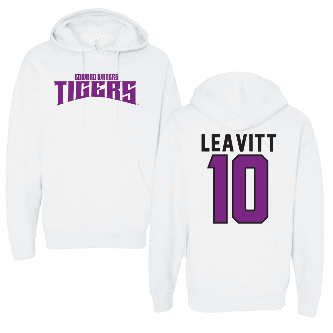 Edward Waters University Volleyball White Classic Hoodie - #10 Damon Leavitt