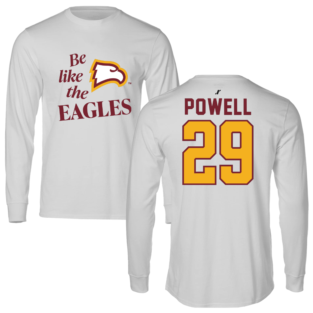 Winthrop University Softball Light Gray Be Like Us Long Sleeve - #29 Megan Powell