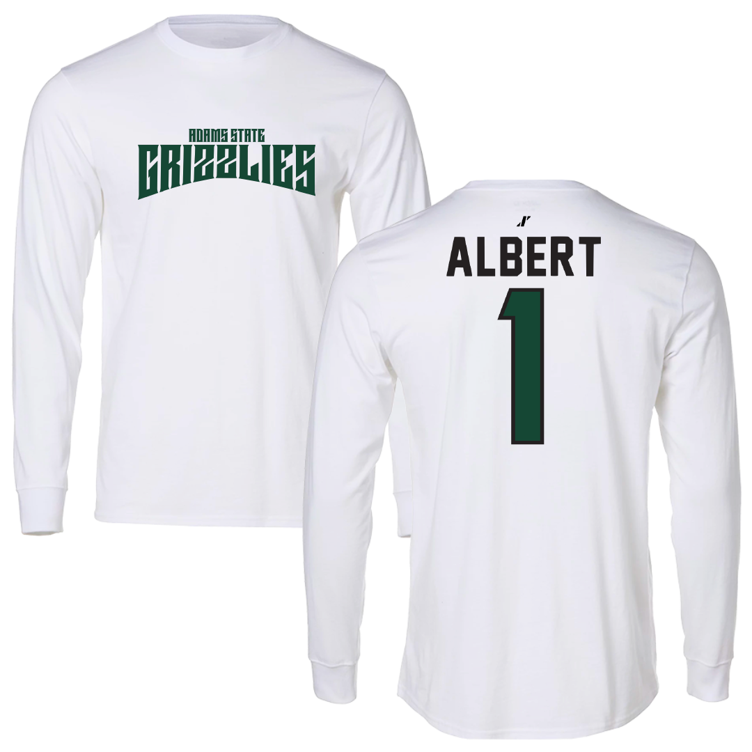 Adams State University Soccer White Classic Performance Long Sleeve - #1 Lianna Albert