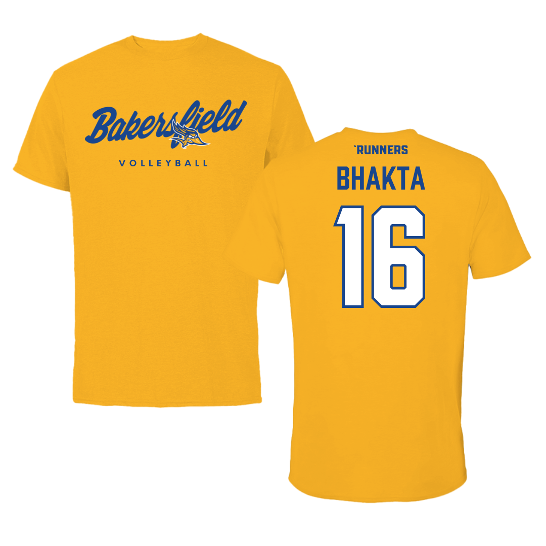 California State University-Bakersfield Volleyball Gold Performance Tee - #16 Samia Bhakta