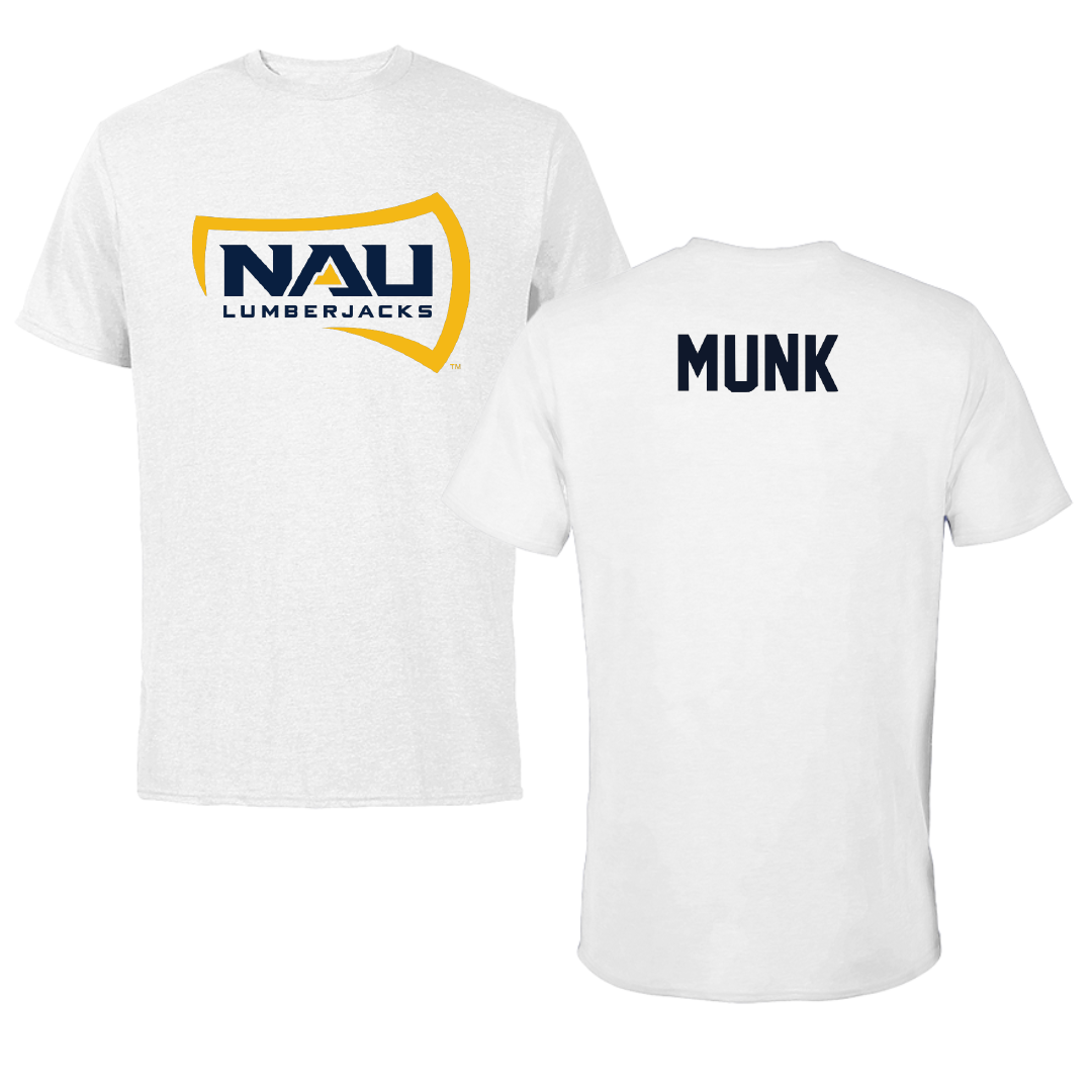 Northern Arizona University Swimming & Diving White Performance Tee - Gracie Munk