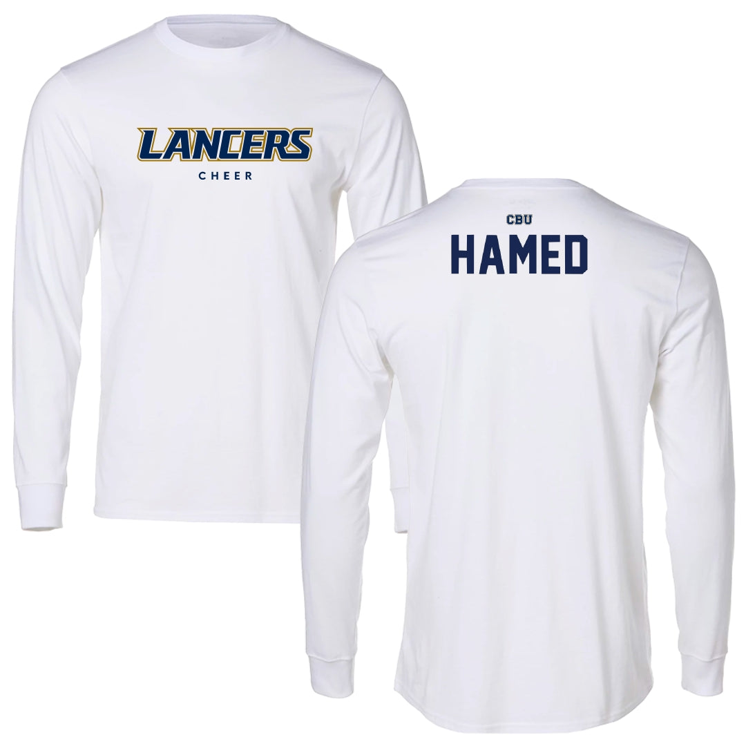 California Baptist University Cheer White Long Sleeve - Jida Hamed
