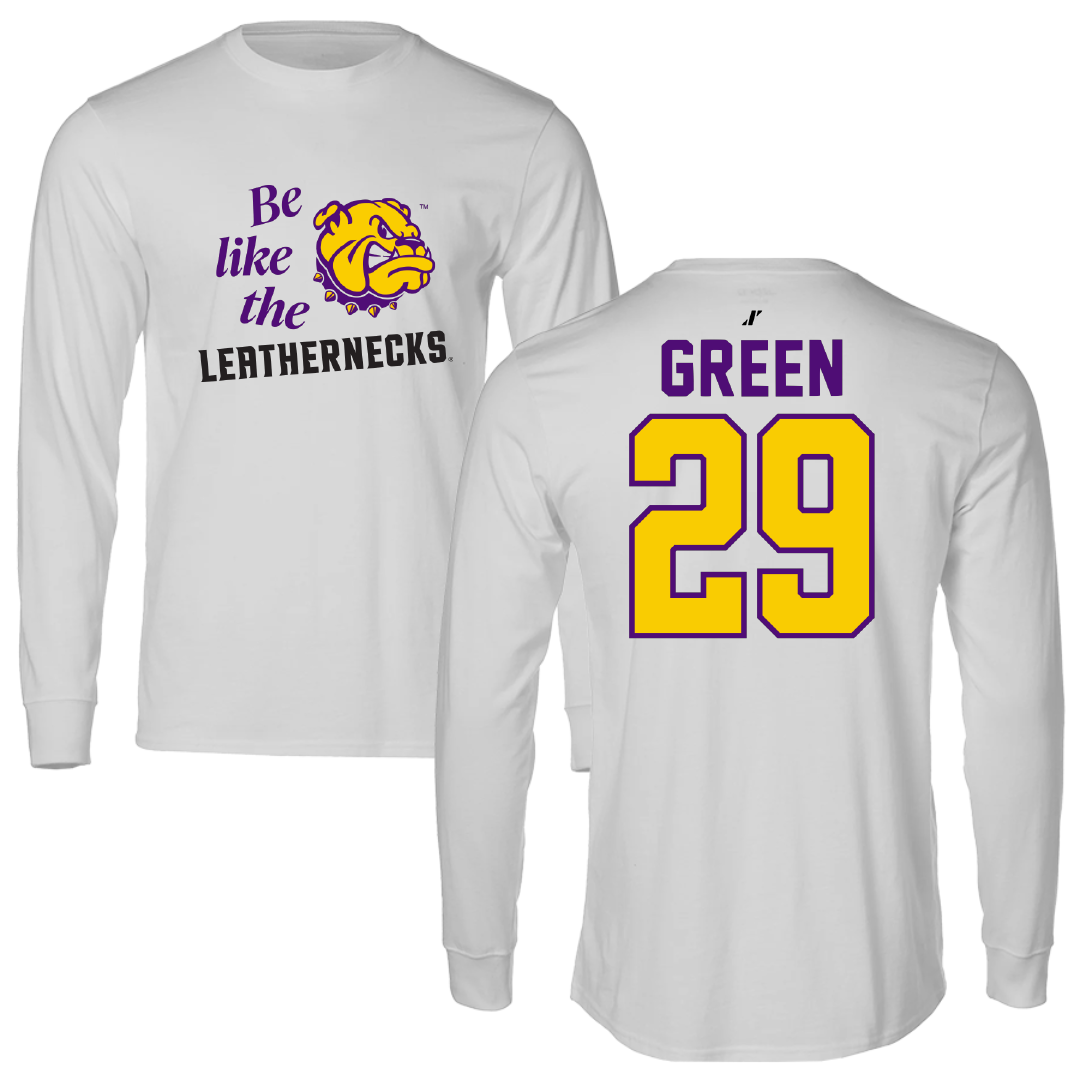 Western Illinois University Softball Light Gray Be Like Us Long Sleeve - #29 Katie Green