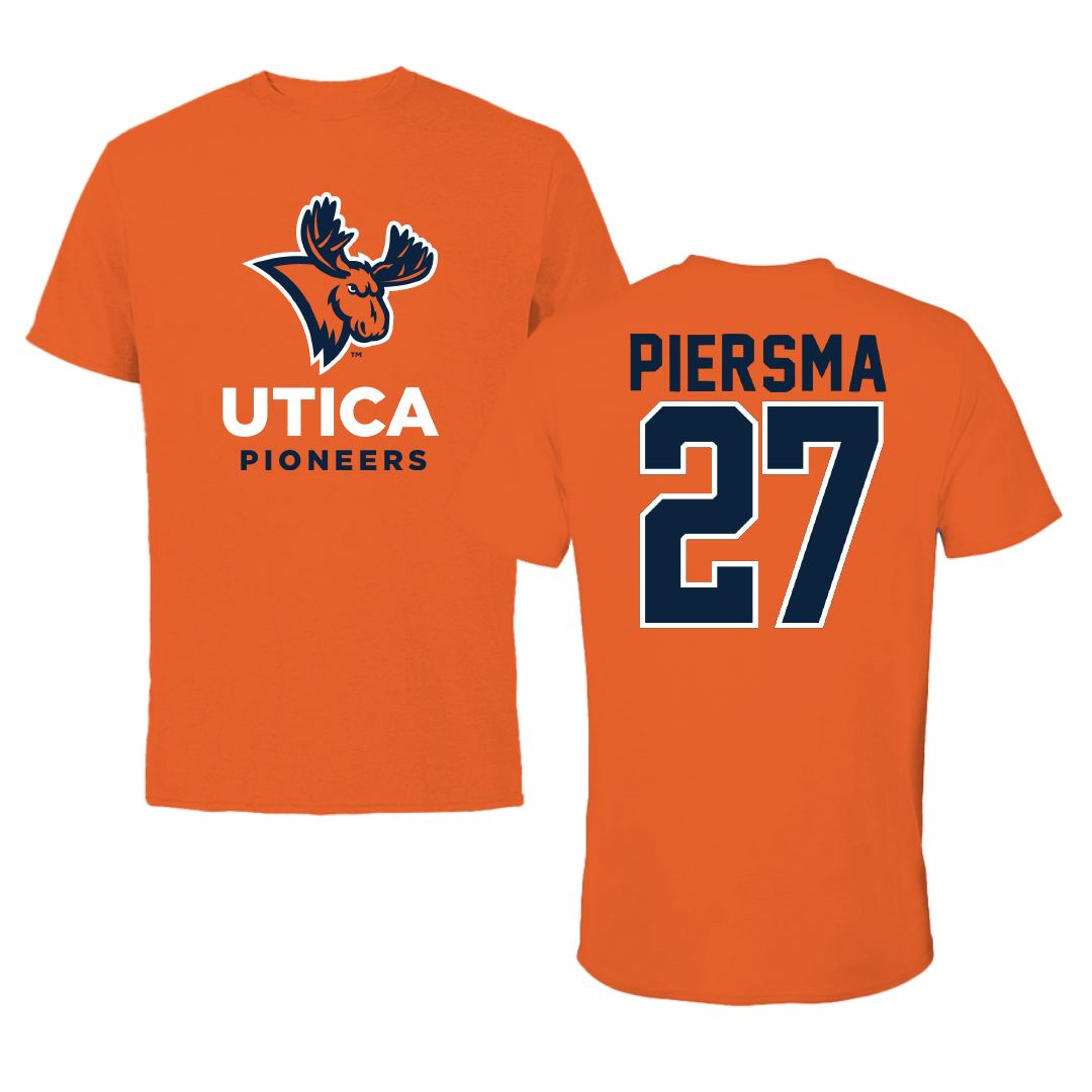 Utica University Soccer Orange Tee - #27 Amber Piersma