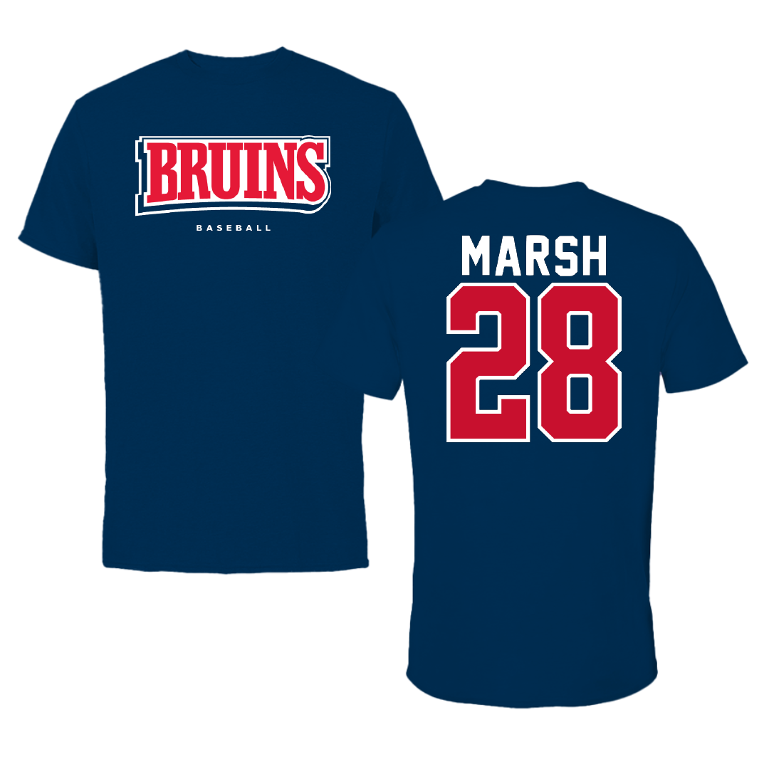 Belmont University Baseball Navy Tee - #28 Owen Marsh