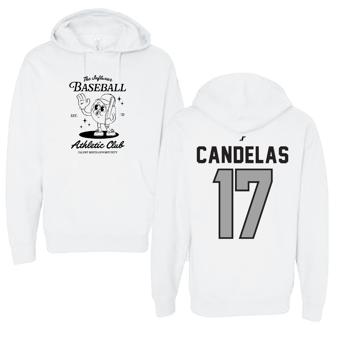 Baseball White Influxer Athletic Club Hoodie - #17 Hector Candelas