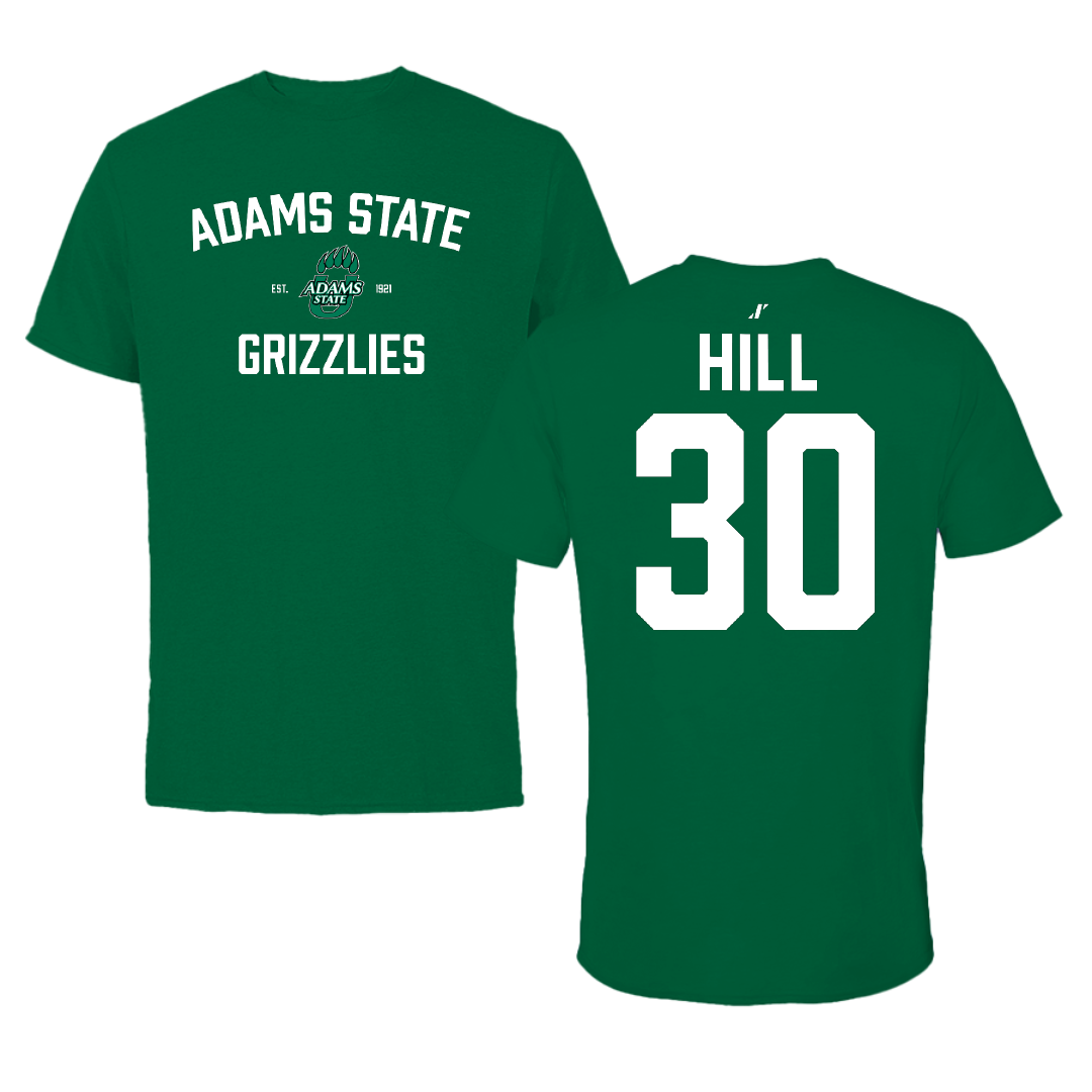 Adams State University Basketball Green General Tee - #30 Taejhuan Hill