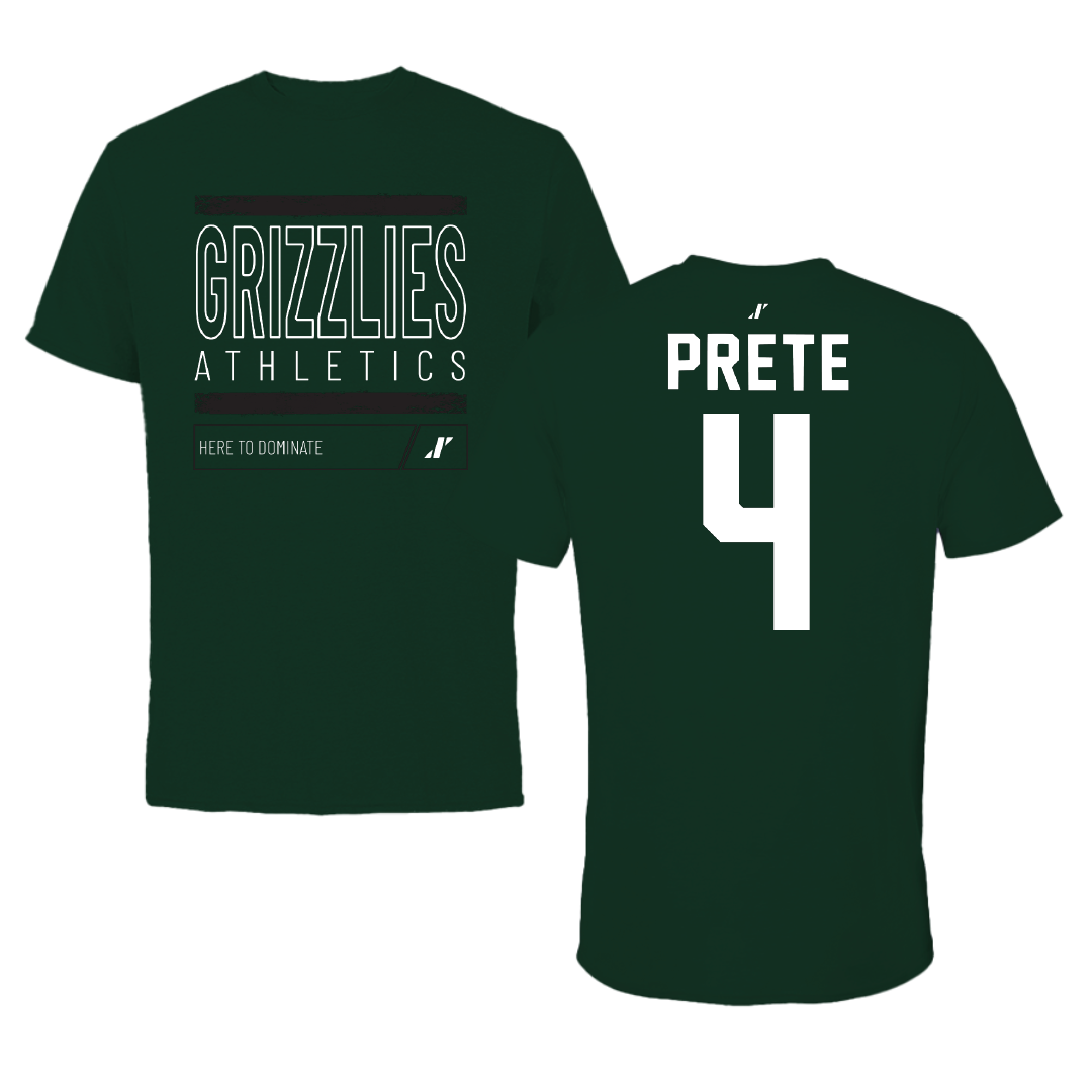 Adams State University Soccer Forest Green Dominate Tee - #4 Brianna Prete
