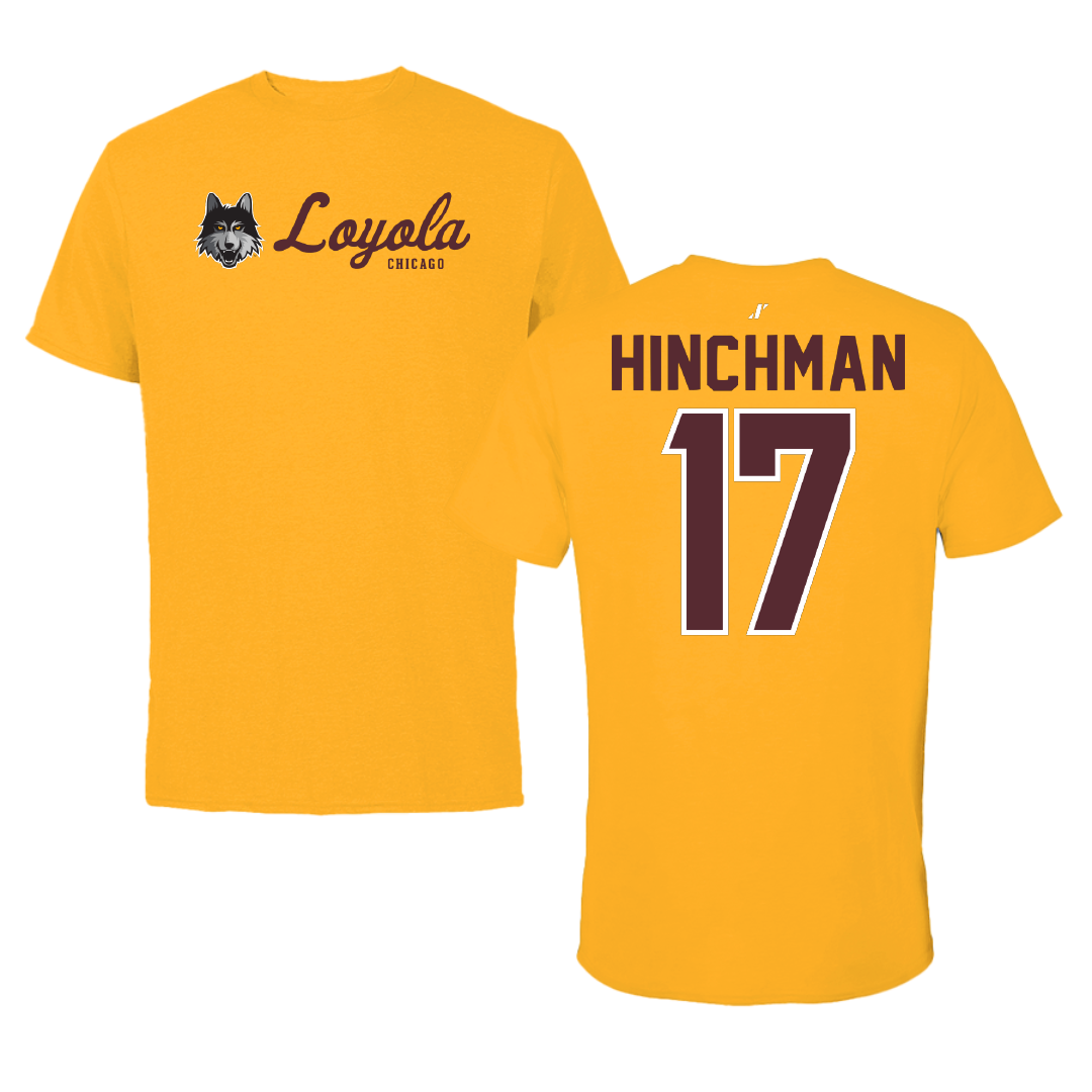 Loyola University-Chicago Volleyball Gold General Tee - #17 Grace Hinchman