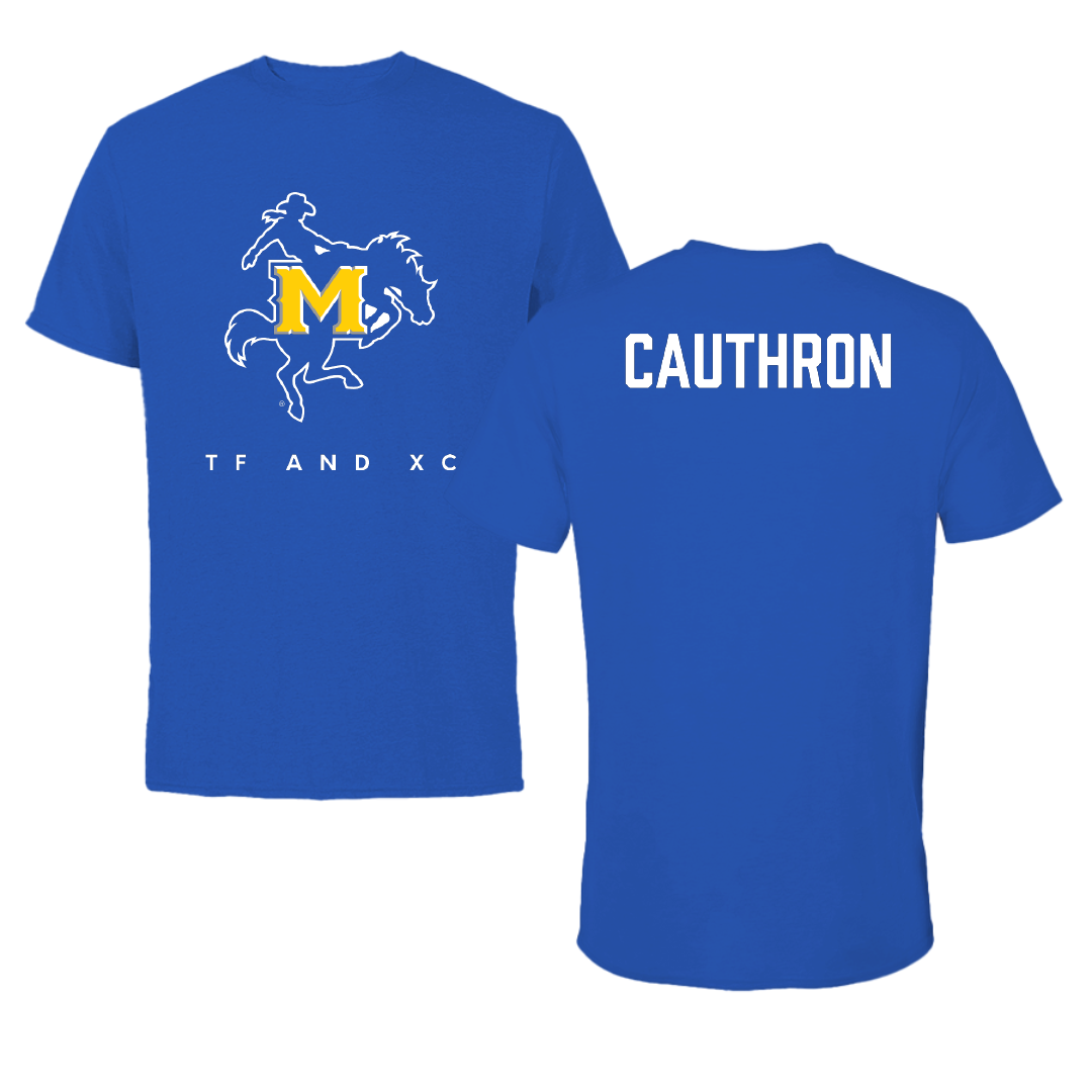 McNeese State University TF and XC True Royal Blue Tee - Faith Cauthron
