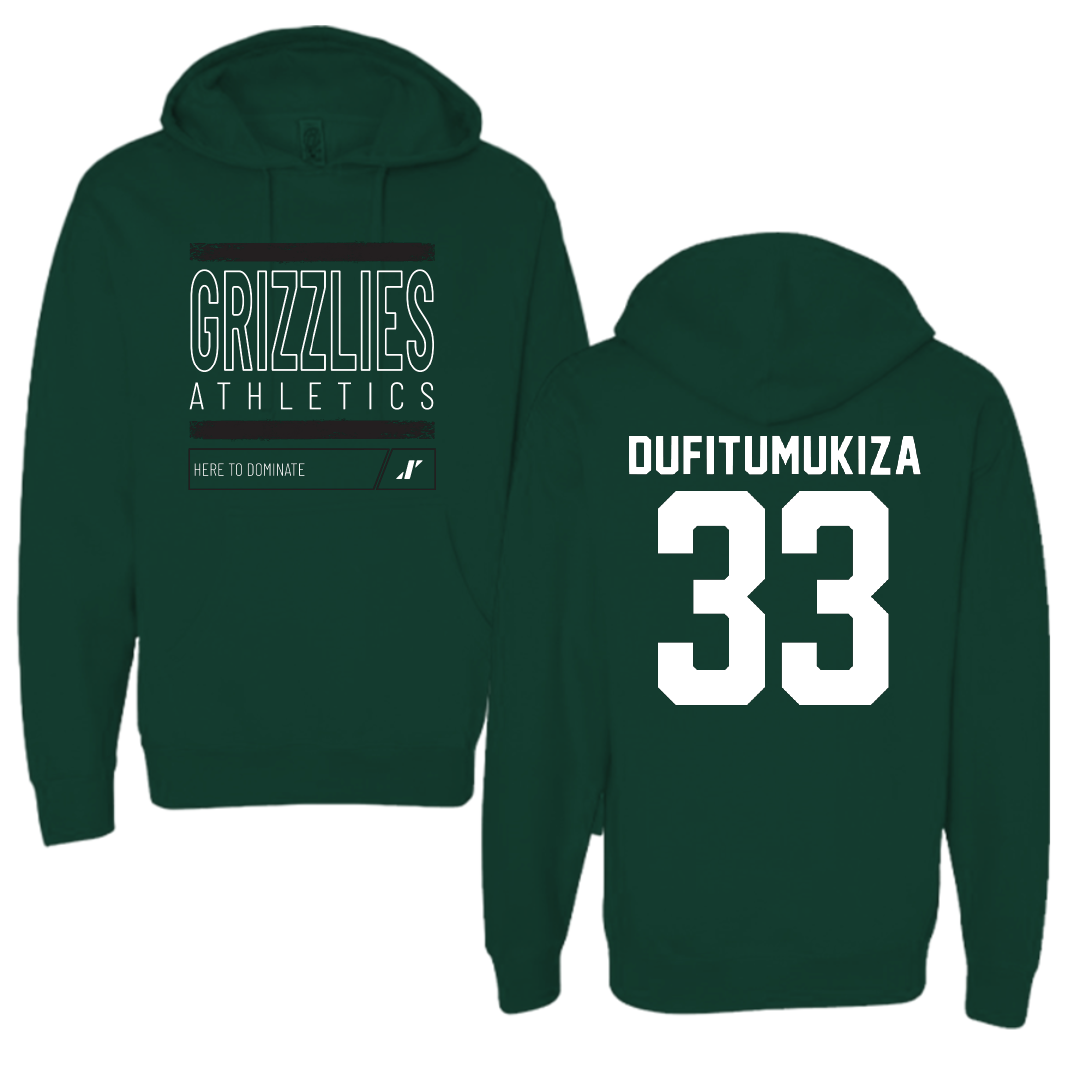 Adams State University Soccer Forest Green Dominate Hoodie - #33 Frank Angelo Dufitumukiza