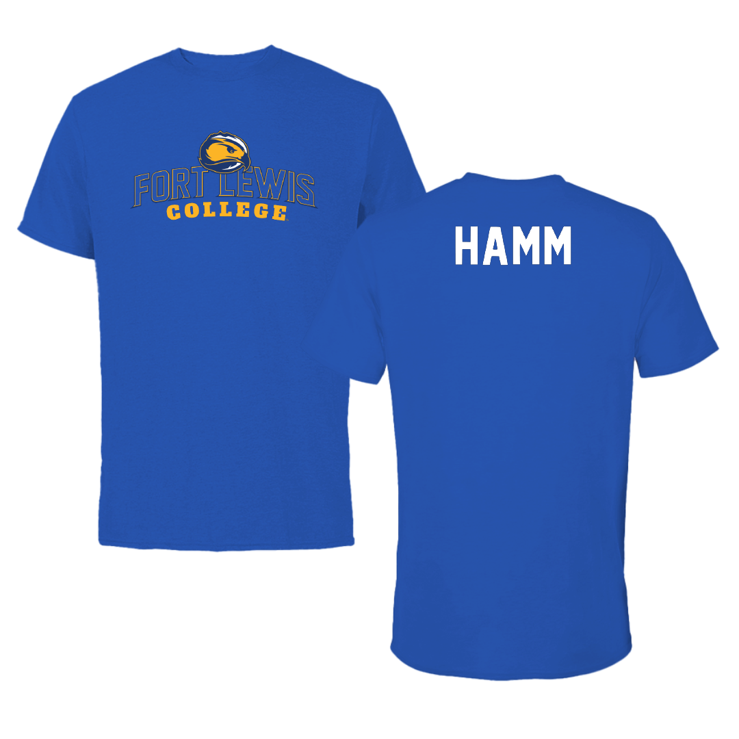 Fort Lewis College TF and XC Blue Performance Tee - Sophie Hamm