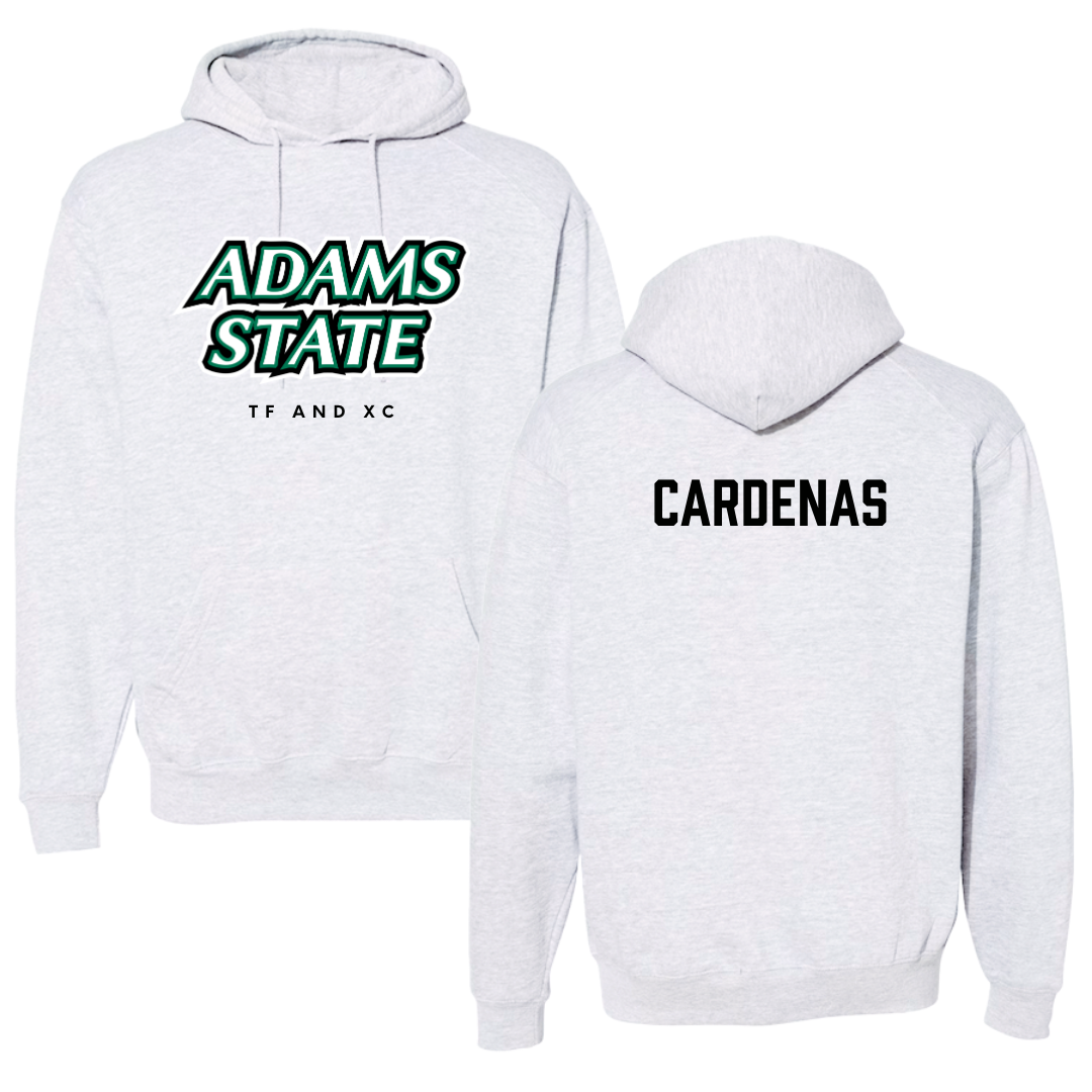 Adams State University TF and XC Gray Block Hoodie - David Cardenas