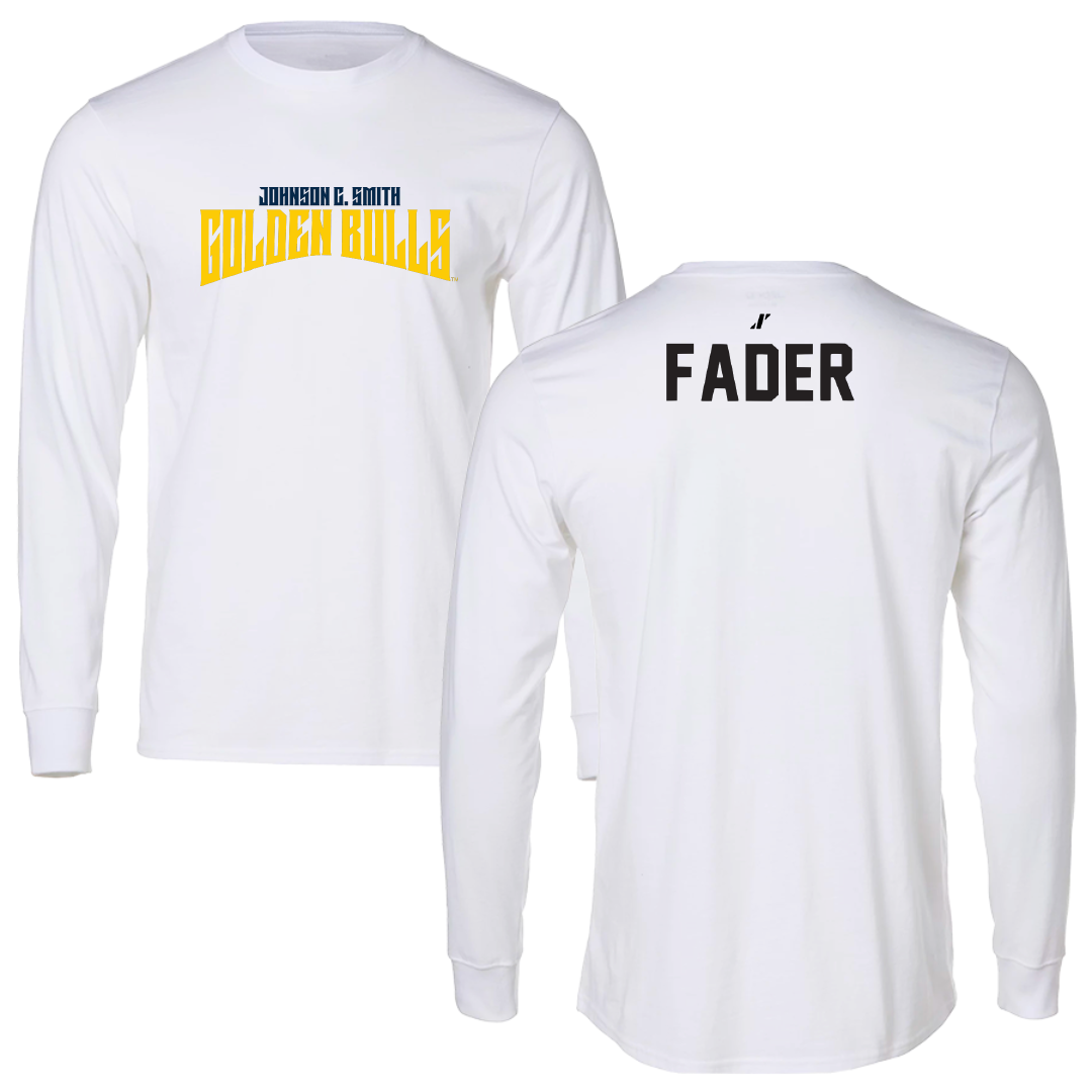 Johnson C. Smith University Golf White Classic Long Sleeve - Dillon Fader