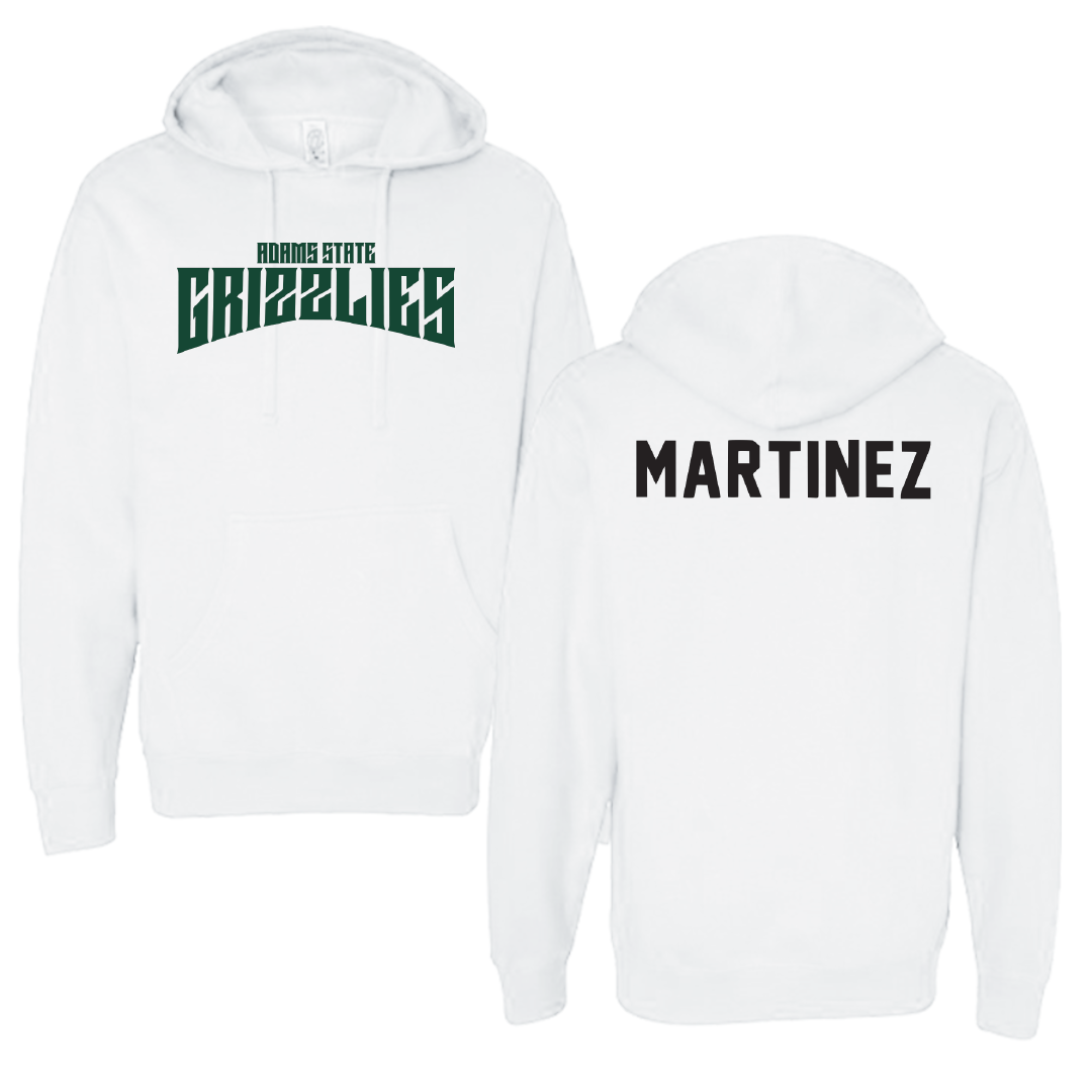 Adams State University Baseball White Classic Hoodie - Gage Martinez