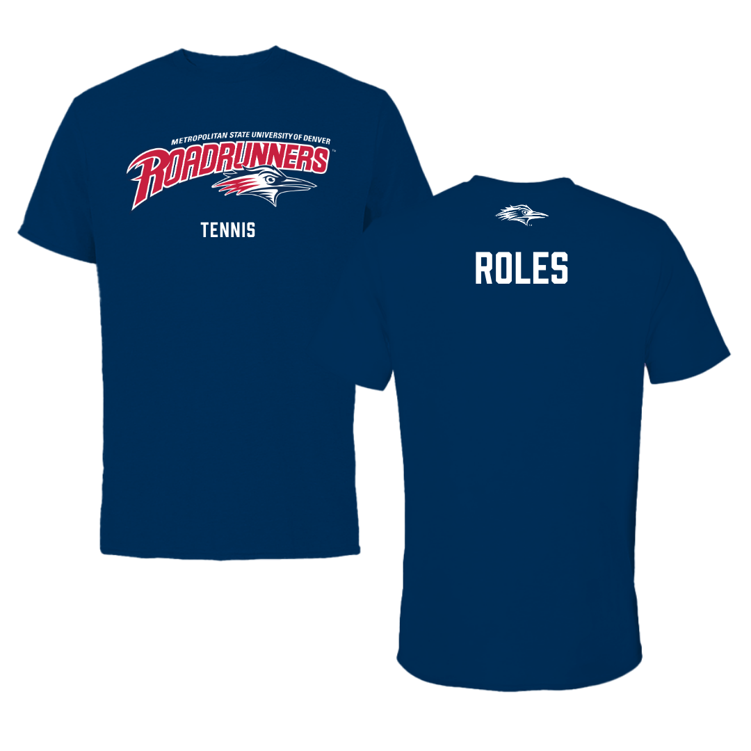 Metropolitan State University of Denver Tennis Navy Tee - Kambra Roles