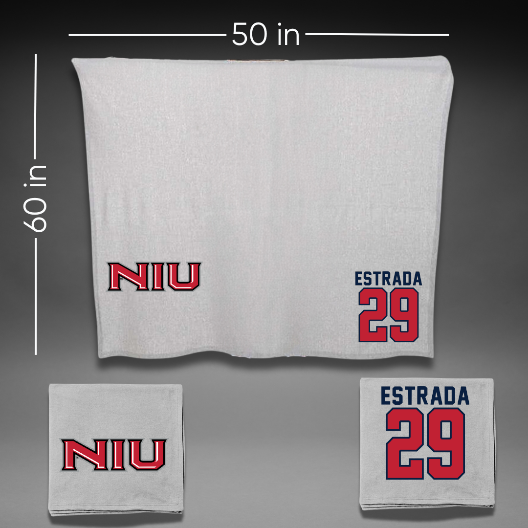 Northern Illinois University Softball Gray Blanket - #29 Kayla Estrada