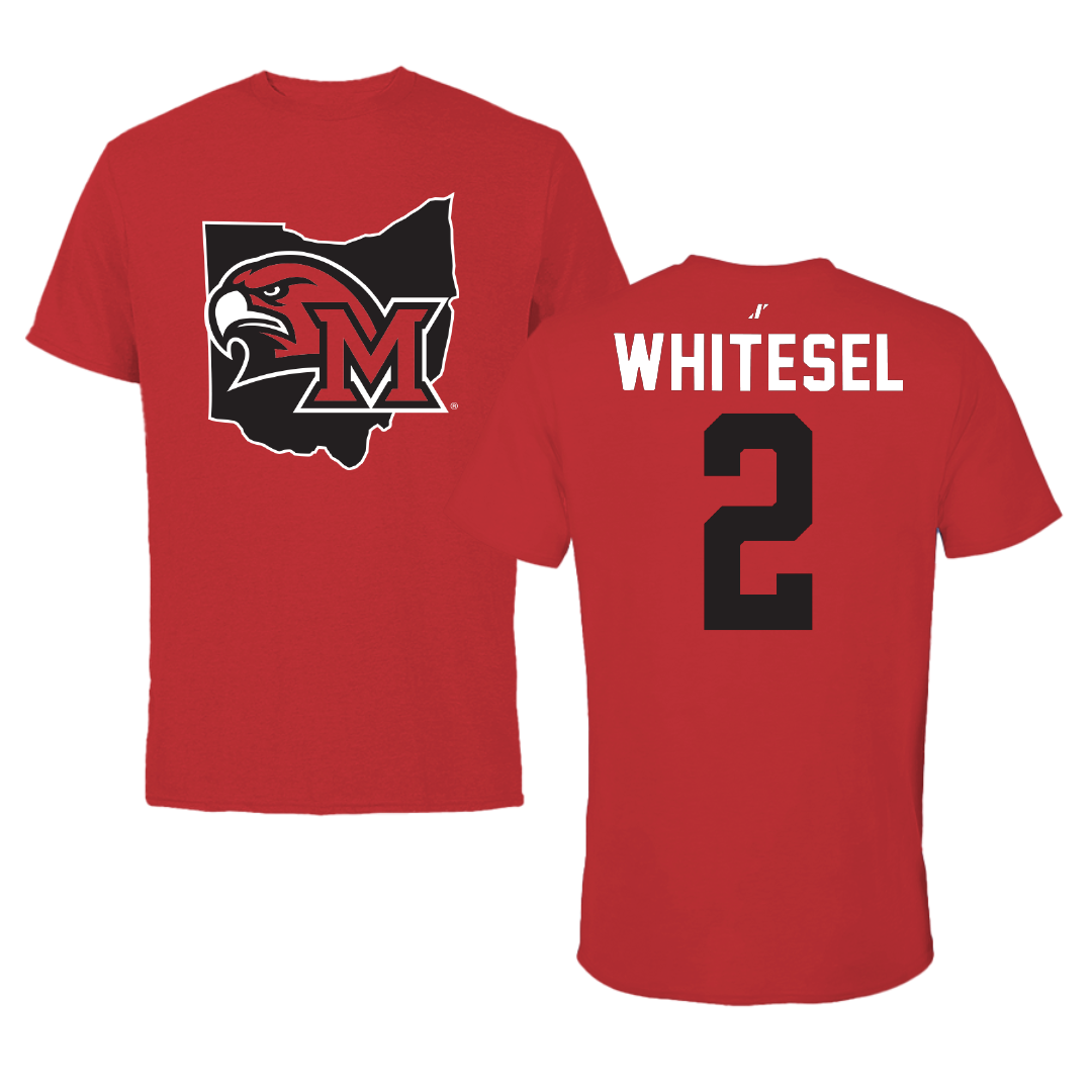 Miami University (Ohio) Soccer Red State Performance Tee - #2 Talia Whitesel