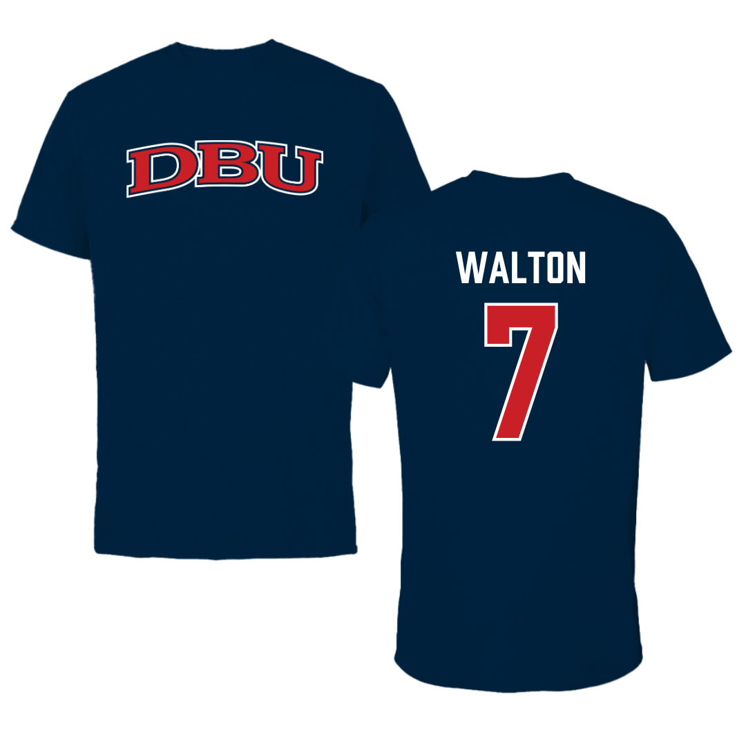 Dallas Baptist University Volleyball Navy DBU Performance Tee - #7 Aryn Walton